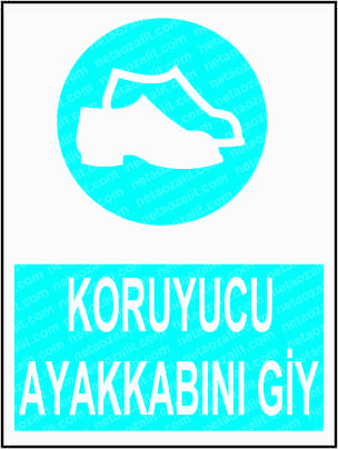 İş Güvenliği Levha Koruyucu Ayakkabı Giy